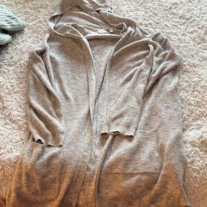 Cyrus Heather Gray Knit Hoodie